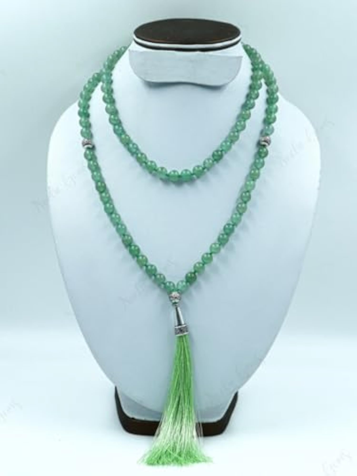 Natural Green Aventurine 6MM Beaded Handmade Prayer Mala Necklace