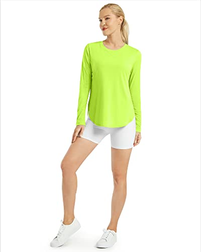 Image of G4Free Lightbreeze Womens UPF 50+ Long Sleeve Workout Tops Quick Dry UV Sun Shirt Running Gym Hiking Yoga Casual Lightweight