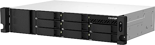 Image of QNAP TS-864eU-8G-US 8 Bay High-Speed Short Depth Rackmount Rackmount NAS with Dual-2.5GbE, Intel Celeron CPU, 8GB DDR4 Memory and 2.5GbE (2.5G /1G /100M) Network Connectivity (Diskless)