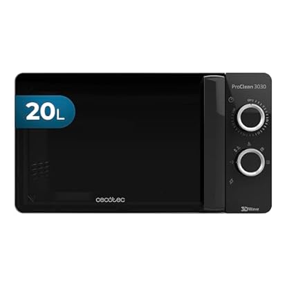 Foto di Cecotec Forno a Microonde ProClean 3030 da 20 Litri, 700 W, Rivestimento Ready2Clean, 6 livelli di funzionamento, Timer 30 min, Modalità scongelamento, Colore nero