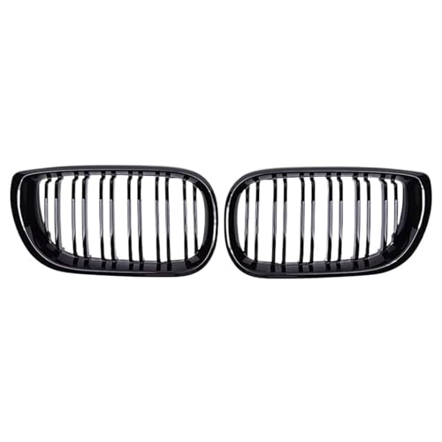 Calandre BMW E46 double ligne noir brillant pour transformer le style de votre berline