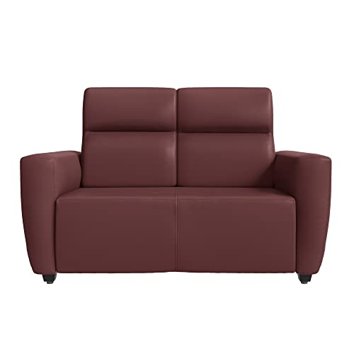 Image of Wakefit Sofa Set | 3 Year Warranty | Sofa 6 Seater, 6 Seater Sofa for Living Room, Wooden Sofa Set, Sofa Set 3+2+1 Seater - Belize(Romance : Sangria)