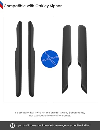Image of BLAZERBUCK Replacement Temple Sleeves Ear Socks for Oakley Siphon OO9429 Sunglasses