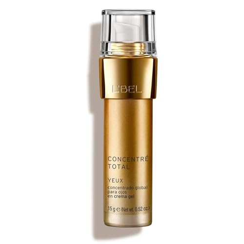 L'BEL - Total de 10 concentrados de contorno de ojos de 15 g, concentrado global de ojos, gel en crema, rejuvenece el aspecto, proporciona proteínas antienvejecimiento, ilumina e hidrata la piel