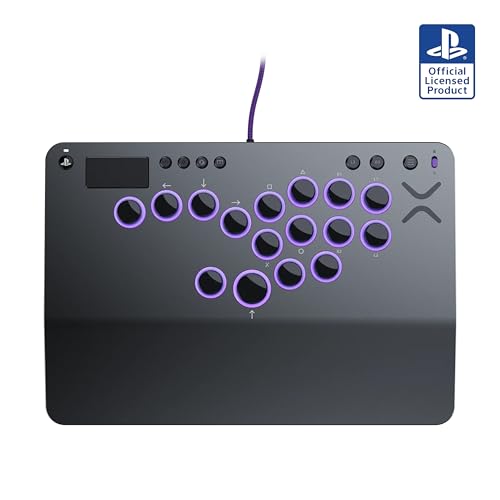Victrix Pro KO Leverless All Button Fight Stick for PlayStation 5, Officially Licensed PS5|PS4, Windows 10/11 PC, Customizable eSports Tournament Ready Controller, Gray