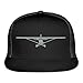 Spreadshirt Airplane Cessna Aviation Trucker Cap, Black/Black
