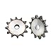 Steel quenching sprocket 未处理 Industrial gear,Pinion spur gear 1Pcs Flat Chain Gear 08B 10 Teeth To 25 Teeth Sprocket Wheel A3 Steel Quenching(08B-14 Teeth)