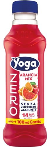 Yoga Arancia Mix ZERO 12 Bottiglie da 500ml Bevanda Senza Zuccheri Aggiunti, Senza Glutine
