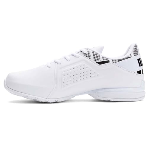 PUMA Mens Viz Runner Repeat Wide Running Sneakers Shoes - White3