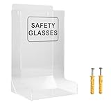 Safety Glasses Case, Acrylic Storage Holder for Industrial Dental and Laboratory Environments Transparent Holder for Disposable Goggles or Wall-Mounted Toy Snack Organiser