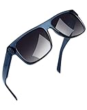 Joopin Polarizadas Gafas Sol Hombre de Acetato TR90 Clásicas Modernas Cuadradas Protección UV400 Azules