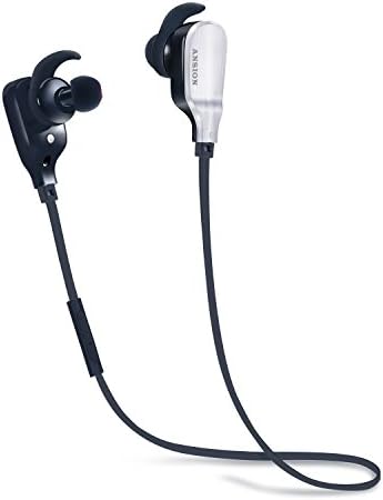 Bluetooth Headphones,Ansion Wireless 4.1 Sports In-Ear Earbuds Lightweight Earphones HD Stereo Headset Noise Cancelling Headphones W/Mic Sweatproof Earpiece HandsFree for Smartphones[New Version]