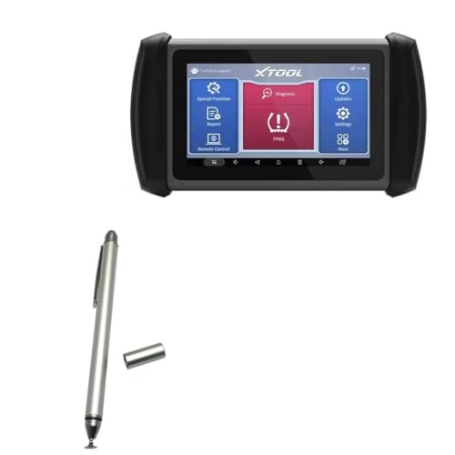 BoxWave Stylus Pen Compatible with XTool InPlus IP819TP (7 in) - DualTip Capacitive Stylus, Fiber Tip Disc Tip Capacitive Stylus Pen - Metallic Silver