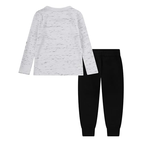Image of Hurley boys Long Sleeve Soft Basic Cloud Slub T-shirt and Shorts 2-piece Outfit Set