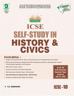 Image of Evergreen ICSE Self-Study in History and Civics, Class 10, 2026 Exams