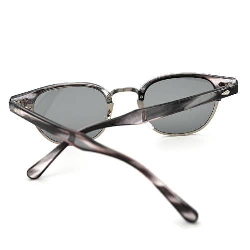 Image of Onrtry Classic Polarized Sunglasses for Men Women Semi-Rimless Frame Sun Glasses Fashion Retro Designer Shades