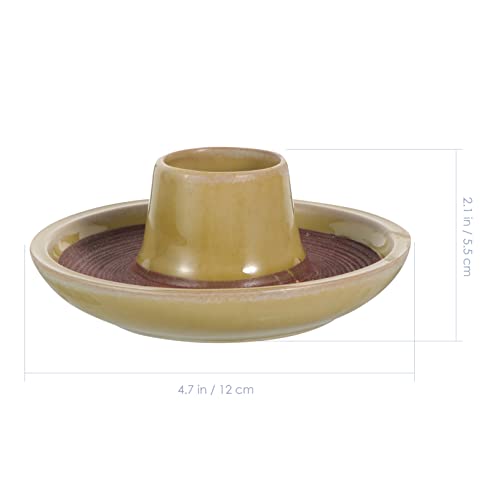 FOMIYES Match Can Matchstick Holder Bamboo Matchstick Jar Bracelets Holder Bracelet Holders Ceramic Ashtray Ceramic Storage Jar Match Holder Bamboo Match Jar Ceramics Tools - Image 2