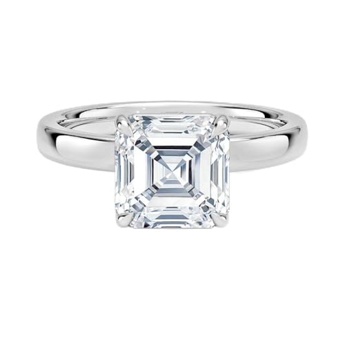 1CT-5CT Moissanite Engagement Ring Classic Solitaire Wedding Bridal Rings For Women/Valentine's Day Gift, Anniversary Promise Ring