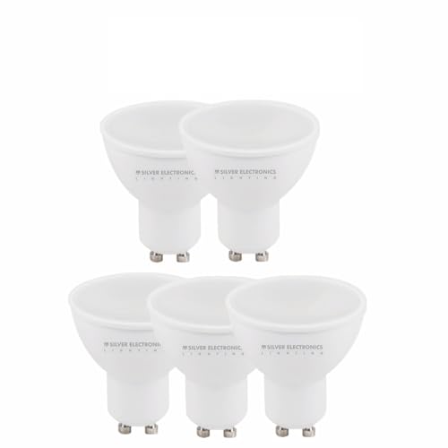 SILVER ELECTRONICS x5 Bombillas LEDECO dicroica Multi LED GU10 567lm 7W 6000K 120º 15.000h