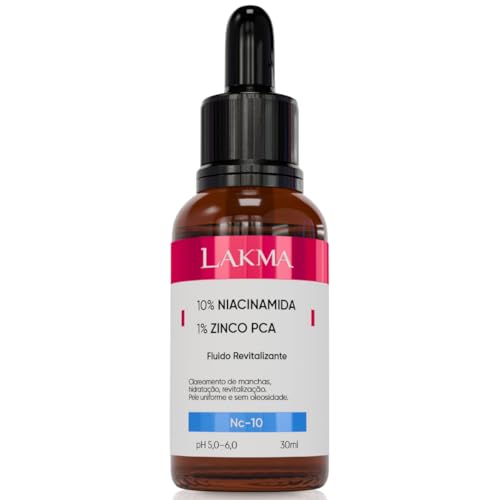 Sérum Facil Lakma 10% Niacinamida + 1% Zinco Pca Clareamento, Hid...