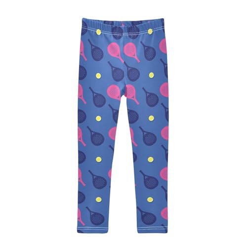 ZZKKO Girls Leggings Great Colorful of Tennis Toddler Girls Clothes Leggings for Girls Toddler Girls Leggings 3-4T