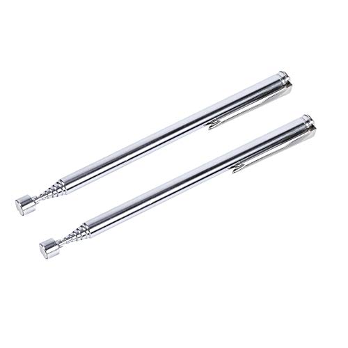 【2本入り】ピックアップマグネット 柄付マグネット伸縮式 磁気ピックアップ ピックアップ棒 ポータブルスリムアンテナ式ピックアップツール マグネットス