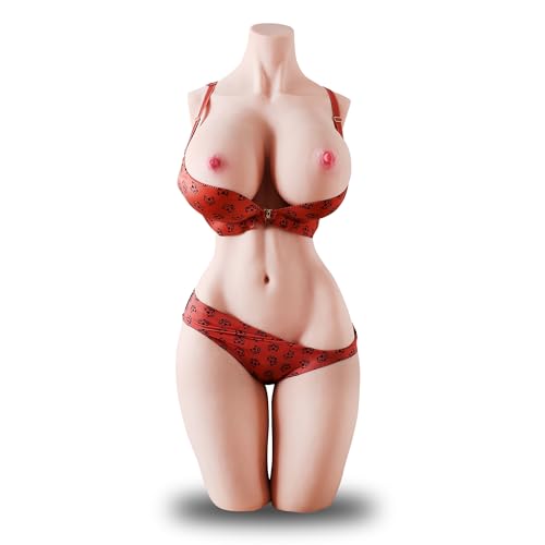 Image of Masturbator Sex Doll of Torso,3D Realistic Butt Anal Doll Vagina, Super Soft Jelly Breast，Real Skin Texture, Anal Sex for Man Built-in Skeleton 60lb