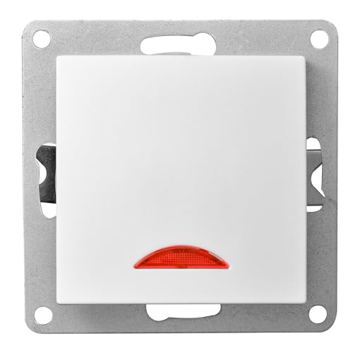 Interrupteur FLAIR blanc, 250V~/10A, voyant de contrôle