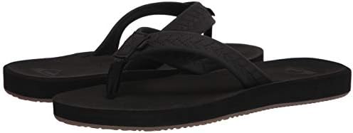 Quiksilver Men's Left COASTA Sandal, Black/Black/Brown, 13 | Image 6
