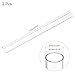 uxcell 2pcs Rigid Round Clear Tubing 15mm(9/16