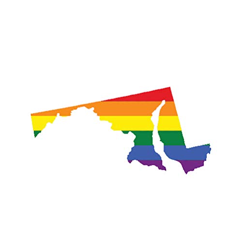 Imán decorativo bandera arcoíris LGBT 5 pulgadas miniatura 1