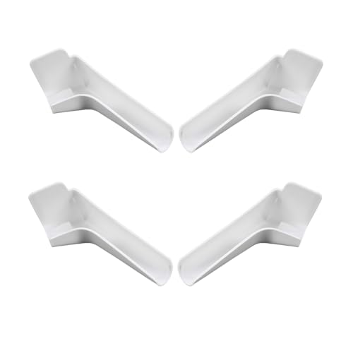 Mandark 4PCS RV Gutter Spouts Camper Left & Right Rain Guttering Spout Extensions RV Exterior Roof Rainwater Protector Accessories Universal for Trailers Motorhomes and More