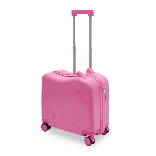 Charocean Valise pour enfants à chevaucher, Trolley enfant Valise de voyage pour enfants avec barre de traction et serrure à mot de passe, Valise à...