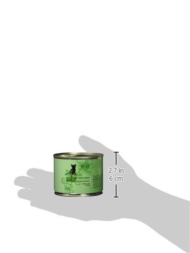 catz finefood N° 15 Huhn & Fasan Feinkost Katzenfutter nass, verfeinert mit Quinoa & Kresse, 6 x 200g Dosen