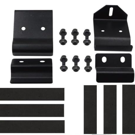 Image of 50'' Curved Straight LED Light Bar Upper Windshield Pro-fit Cage Mounting Brackets for Polaris Ranger 500 570 XP 900 XP1000 Models, No Need Drilling (Light Bars-2)