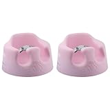 Bumbo Infant Floor Seat Baby Sit Up Chair and Sitting Support for 3 to 12 Months Old with 3 Point Adjustable Safety Strap, 2 Pack, Cradle Pink