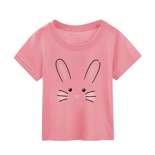 Topes De Puerta Silicona Flexible de Conejito de Animados de Pascua para niños de Verano para niño y niña Camiseta Mujer Yoga (2-3 Years)