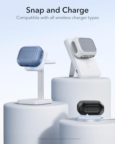 Image of ESR for AirPods Pro 3 Case, Compatible with AirPods Pro Case 3rd Generation (2025), Compatible with MagSafe, Full Drop Protection Cover with Lanyard, Dark Blue