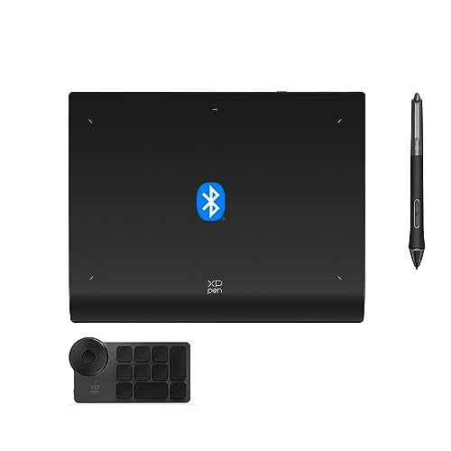 XPPen Tablette Graphique, Deco Pro MW (Gen 2) Tablette Graphique Bluetooth 5.0 sans Écran, Stylet à 16K(16384) Niveaux de Pression, Compatible avec Windows Chrome OS macOS 10.10 Android 10.0 Linux