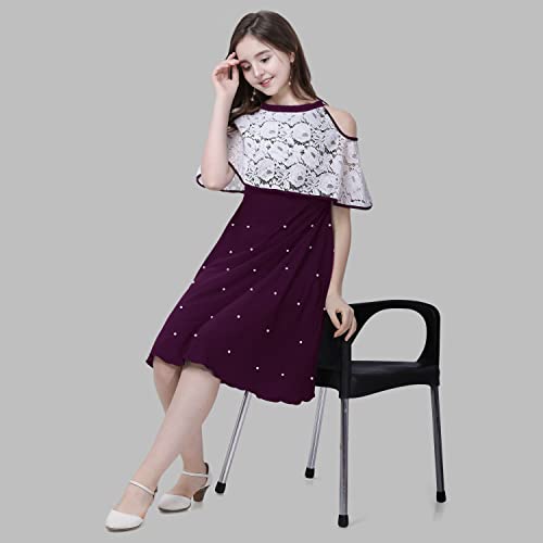 Image of Sheetal Associates Girls Midi Knee Length Half Sleeve Casual Dress