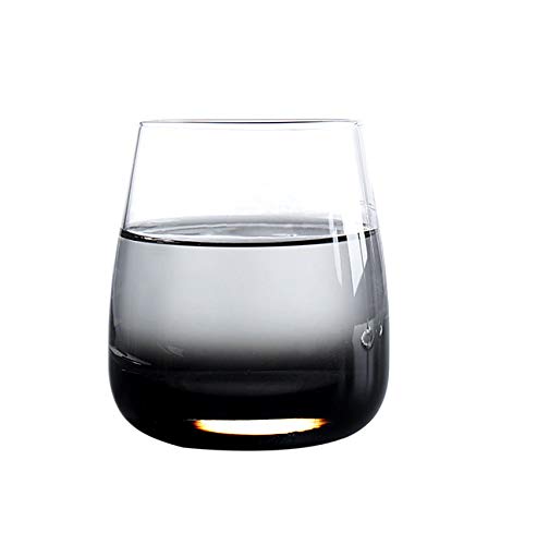 Newgreeny Glace De Cristal Fumée Grise Électroplating Verre De Champagne Oblique De Haut Pied Verre De Vin Occidental De Banquet Tasse Moyenne de Whisky