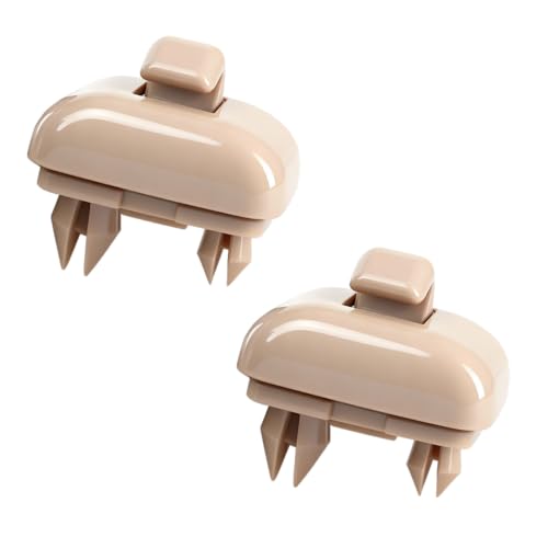 2 piezas Beige Parasol Clip para Audi A4 B8 Parasol Soporte para Audi Parasol Soporte con A1 A3 A4 A5 Q3 Q5 (8E0 857 562) A7 B6 B7 B8 S4 S5 Accesorios para coche antideslumbrante