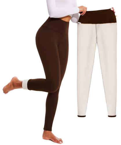 FULLSOFT Fleece Lined Leggings for Women &ndash; Thick High Waisted Winter Warm Yoga Pants Workout Tummy...