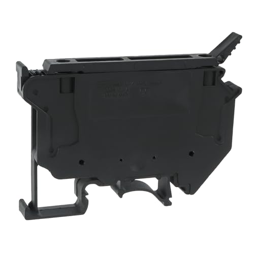 EPLZON UK5-HESI UK5RDLED DC 24V with LED Indication DIN Rail Fuse Holder Terminal Block Screw clamp Universal mounting feet (Pack of 6pcs,Black)