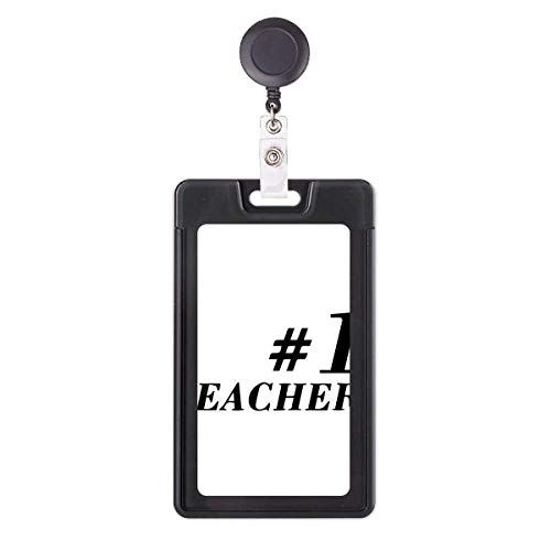 Porte-badge rétractable anti-perte avec cordon robuste et citation motivation