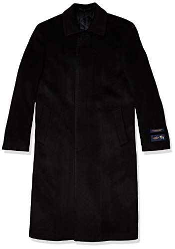 Hart Schaffner Marx Men's Wool Blend Coat, Black, 52R