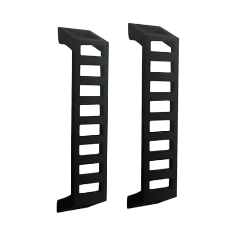 TEYOUYI 2pcs Little Ladder,Wittle Wadder,Little Ladder Magnet for car,Mount to Multiple Surfaces,Suitable for Refrigerators, Cars, Etc Black Cover