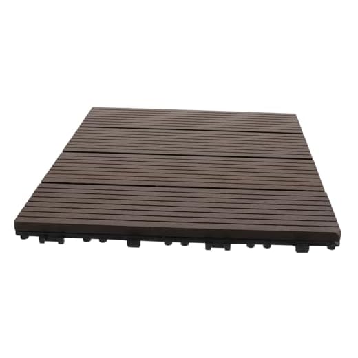 BUTIFULSIC 1 Pieza De Plástico De Empalme De Madera Para Suelo Baldosas Para Terraza De Patio Cuadrados De Cubierta Baldosas Para Suelo De Jardín Baldosas De Madera Para Pisos Baldosas
