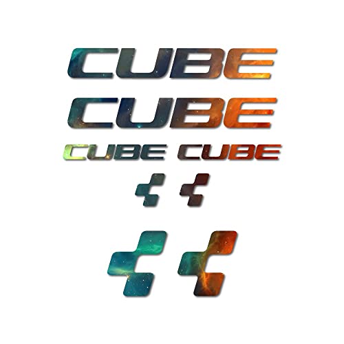 Pegatinas compatibles con cuadro bici Cube x8 galaxy