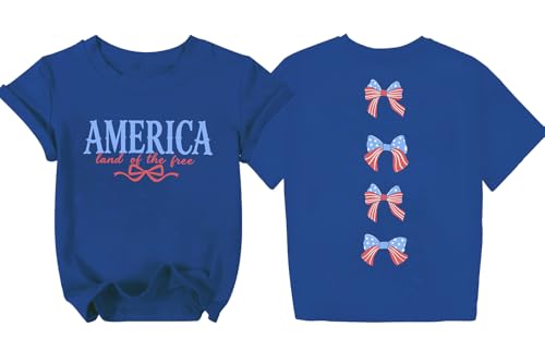 Image of AMWIPE Boys Girls USA Shirt Kids 250 Anniversary USA Shirts American Flag Tshirt 4th of July Outfits Cute Patriotic Top 6-14y